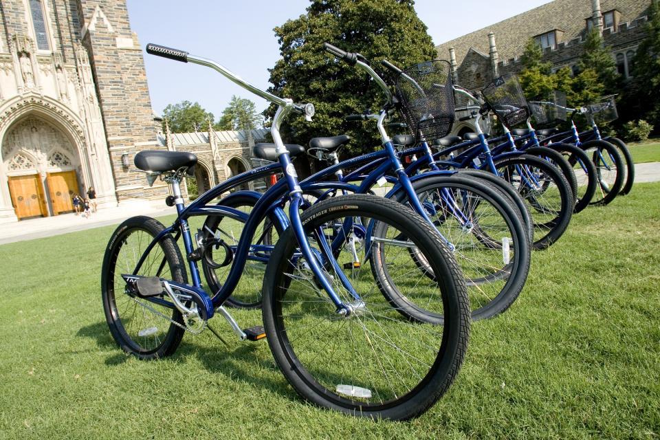 photo of bikes at Duke
